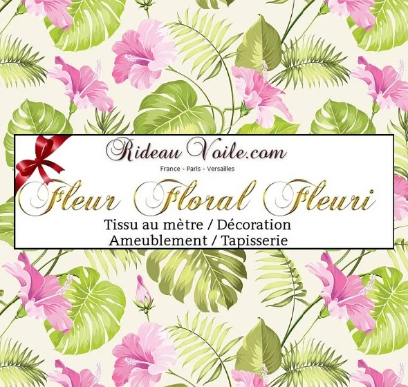 Boutique tissus ameublement motif feuilles plantes imprimé fleurs rideau couette