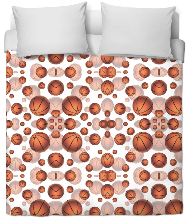 Rideauvoile Tissu ameublement au mètre motif Basketball ballon sport rideau couette