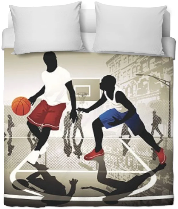 Tissu ameublement mètre motif imprimé joueur Basketball ballon déco sport rideau
