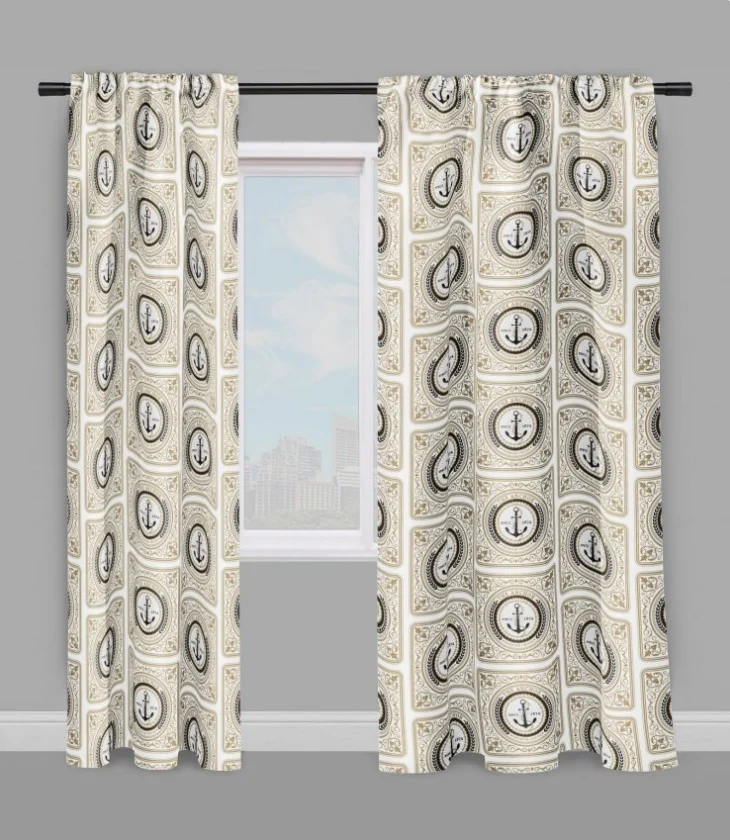 Boutique Marin bateau Tissu Baroque au mètre rideau Fabric meter marine boat