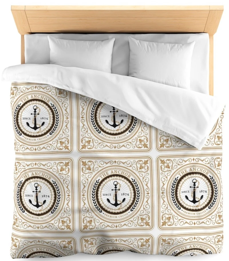 Déco Marin bateau navire style baroque Tissu au mètre rideau couette sur mesure