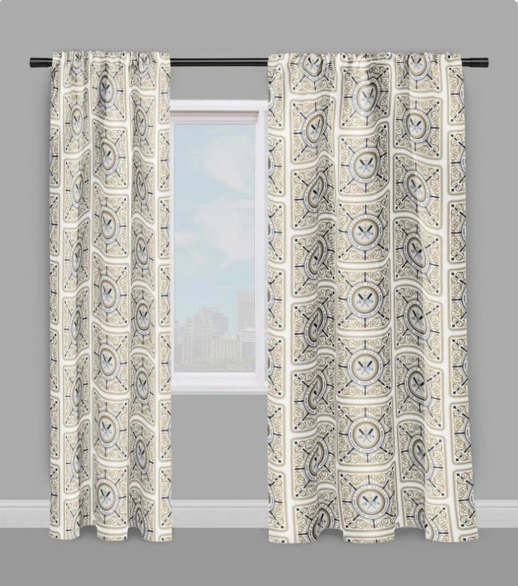 Tissu ameublement décoration motif Marin Baroque au mètre