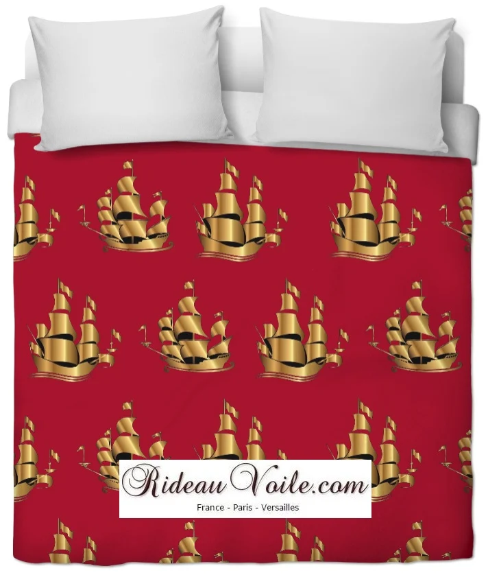 Boutique Paris Tissu ameublement Marin Bateau mètre rideau Boat Nautical Upholstery