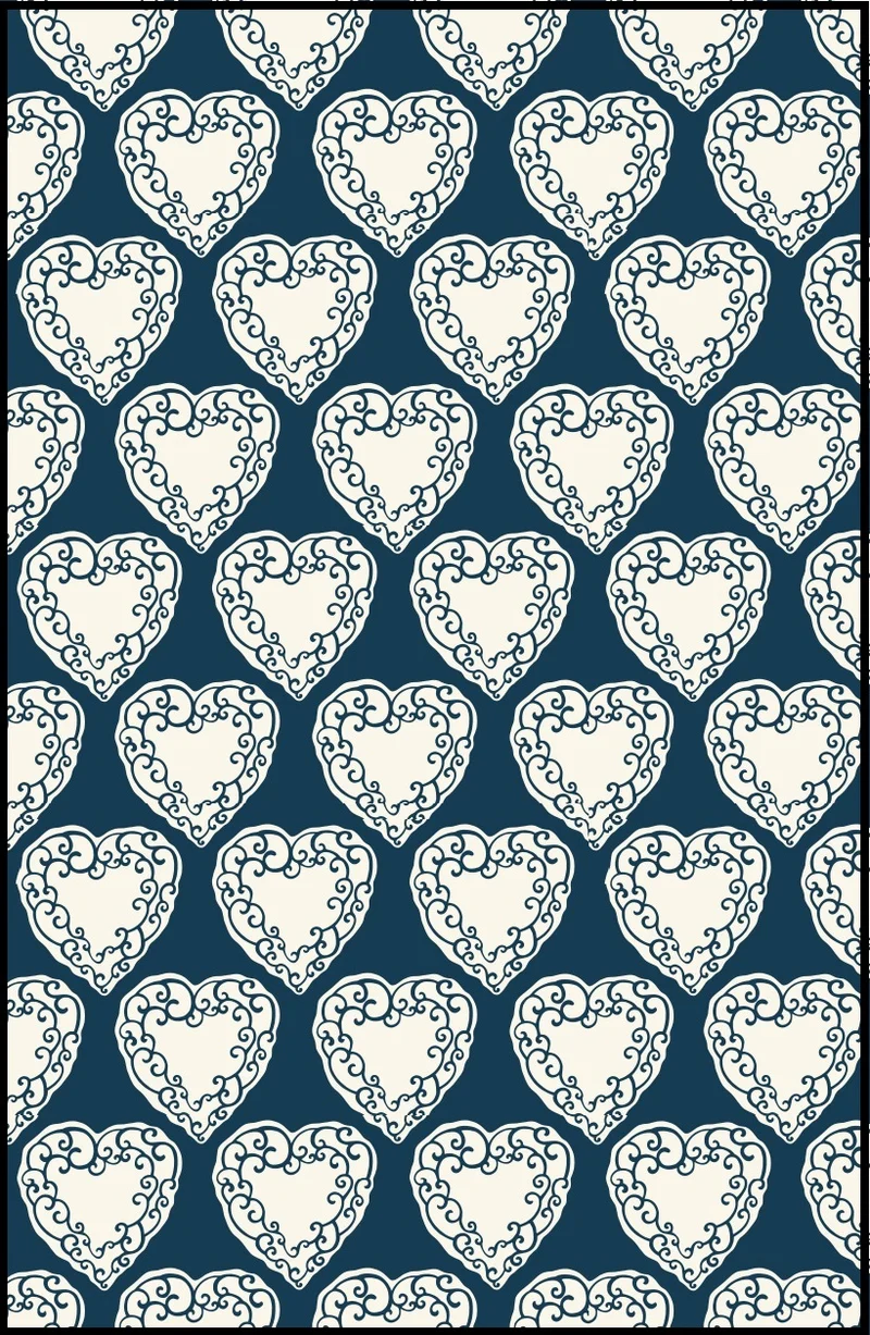 Tissu au mètre ameublement tapisserie rideau motif cœur tessuto motivo cuore metro