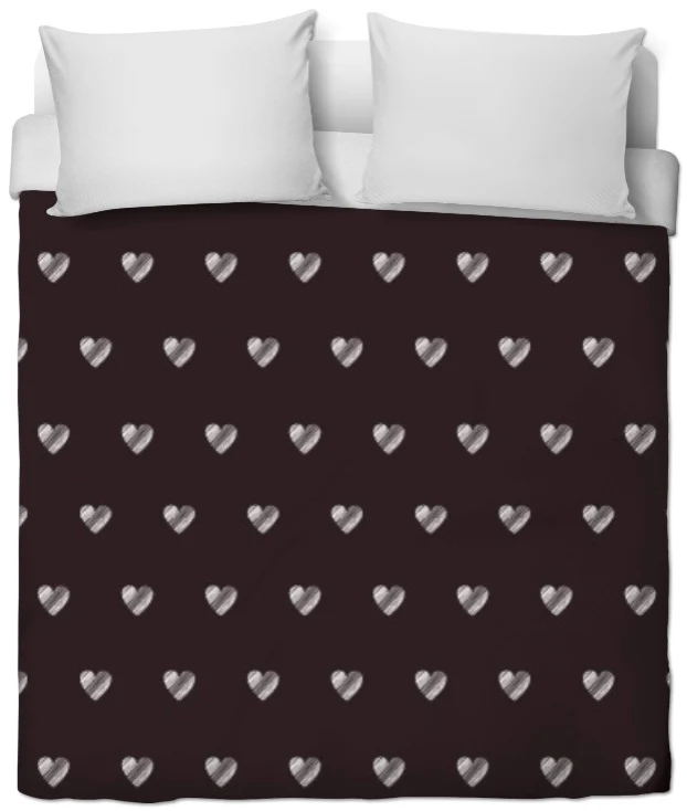 Tissu enfant imprimé cœur au mètre décoration ameublement rideau coussin couette