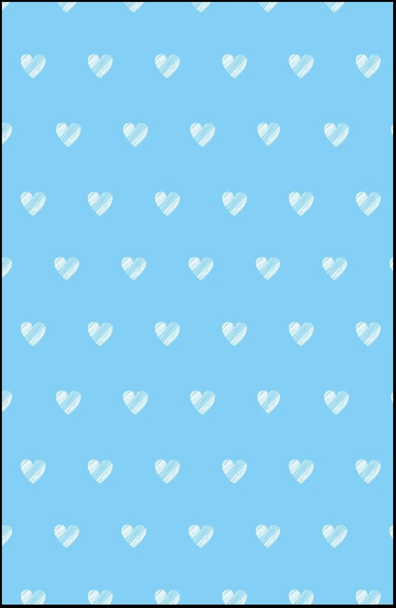 Imprimé motif cœur blanc bleu tissu au mètre rideau couette chambre enfant bébé