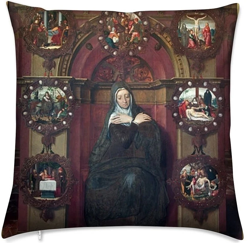 Tapisserie Liturgique Tissu au mètre motif Vierge Marie Madone Eglise rideau couette