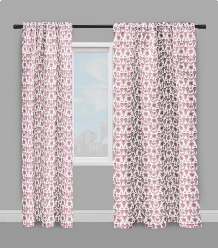 Toile de Jouy tissu au mètre décoration rouge Empire ameublement rideau couette