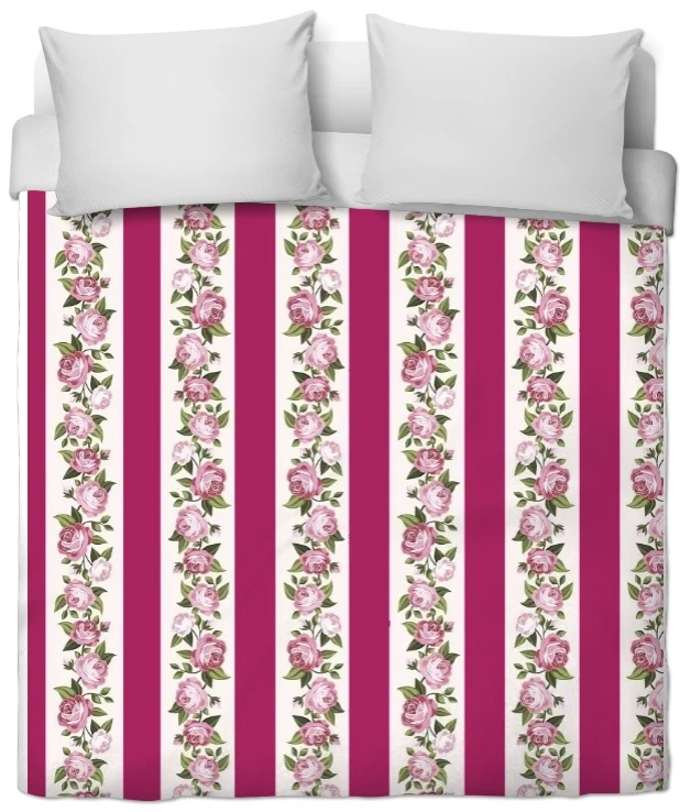 Tissu ameublement lignes rayés rayures fleurs au mètre décoration rideau voilage