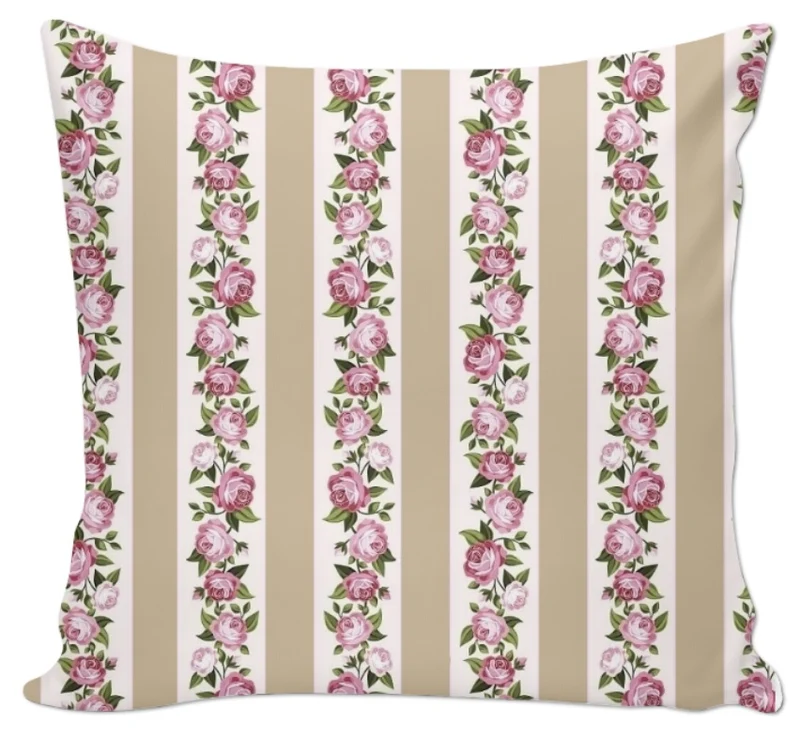 Tissu ameublement imprimé lignes rayé motif fleurs mètre rideau voilage tapisserie
