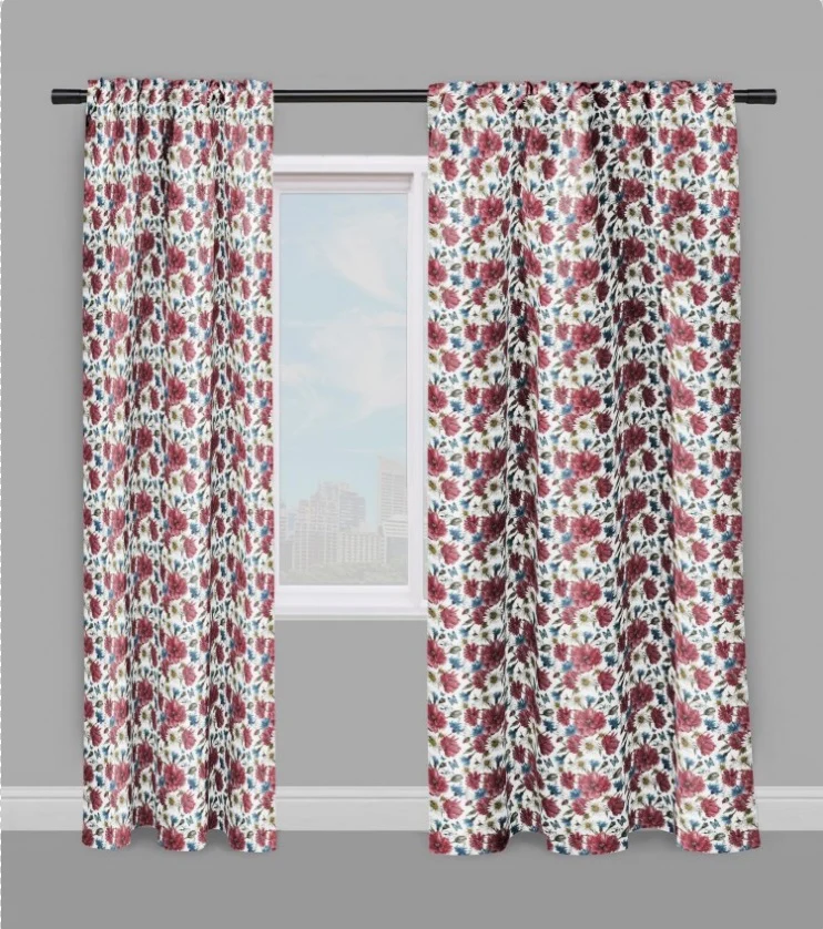 Tissu ameublement fleuri mètre boutique rideau couette tapisserie fleurs voilage