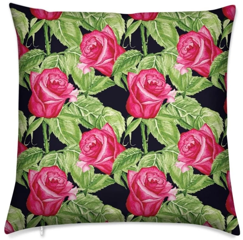 Tissu fleuri au mètre rideau couette coussin motifs fleurs Roses blomster print gardin
