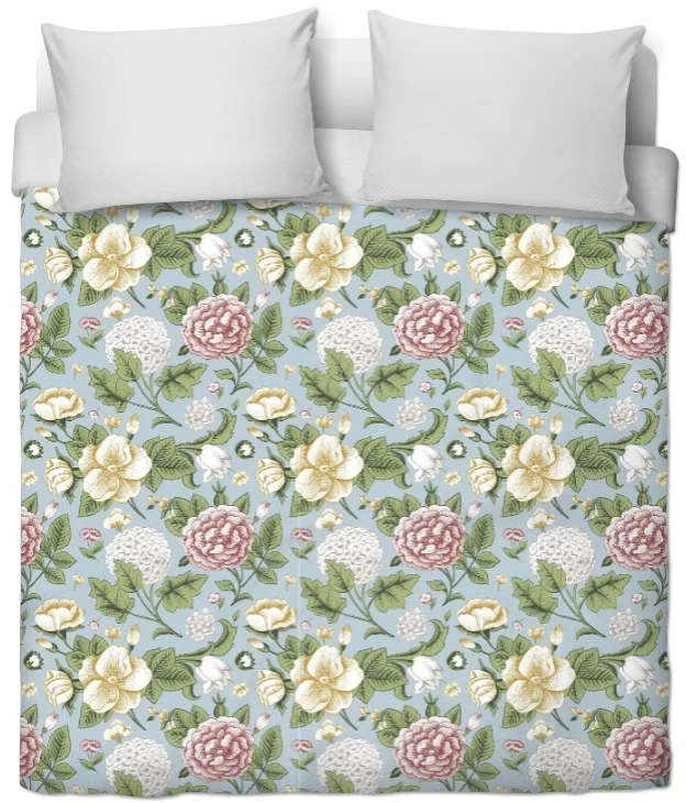 Boutique tissu au mètre ignifuge occultant motif fleurs floreali a metro mettraggio tenda