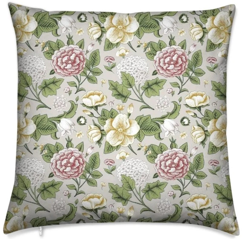 Boutique tissu au mètre ignifuge occultant motif fleurs floreali a metro mettraggio tenda