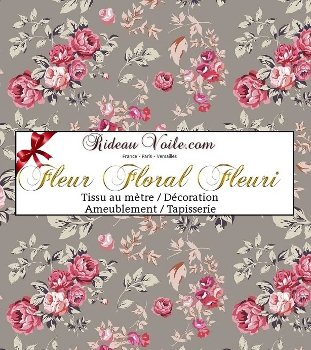 Tissu ameublement mètre motif Roses fleur mètre rideau Tessuto motivi floreali metro