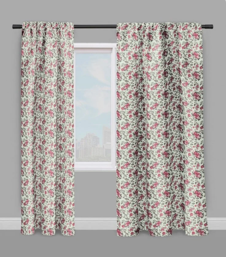 Tissu ameublement motif fleurs Roses au mètre rideau Tessuto motivi floreali metro