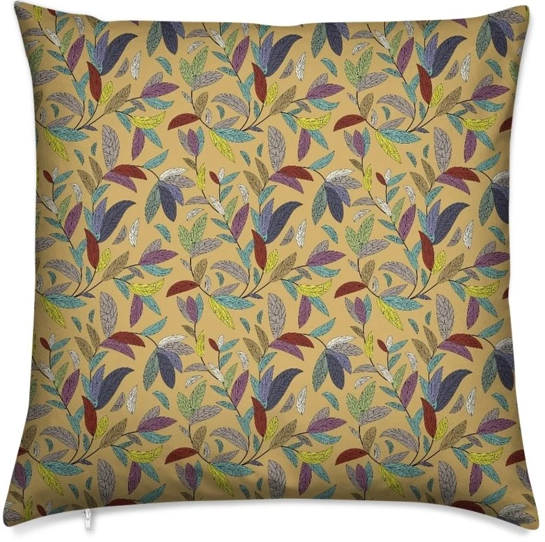 Tissu ameublement mètre motif feuilles fleurs couette coussin rideau tapisserie siège