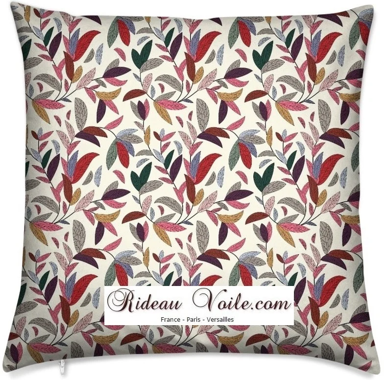 Boutique tissu au mètre ameublement ignifugé occultant motif fleur tapisserie rideau