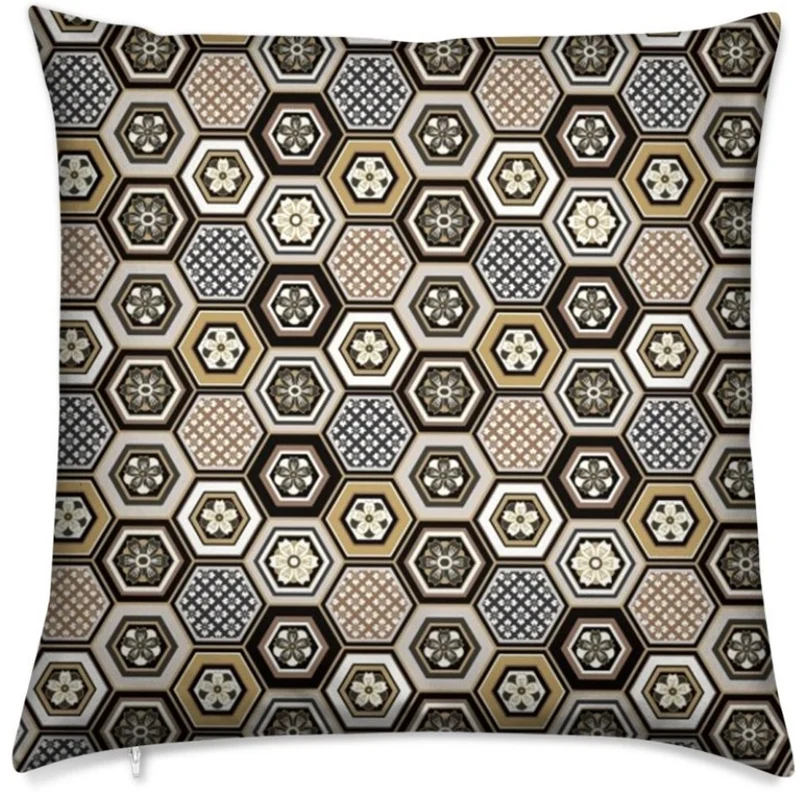 Tissu ameublement Asiatique mètre motif fleur ignifugé occultant rideau voilage