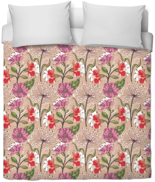 Tissu ameublement mètre rideau voilage couette fleur bloemmotief meter gordijn print