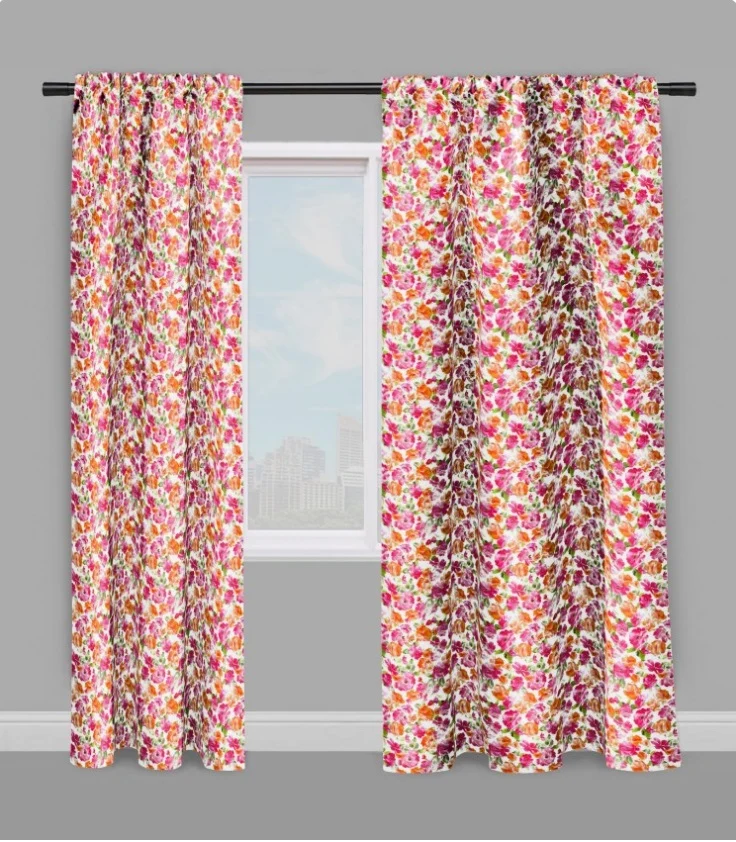 Tissu ameublement tapisserie mètre rideau motif fleur bloemmotief meter gordijn print