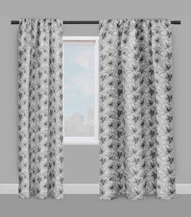 Tissu décoration ameublement au mètre rideau couette voilage imprimé motif fleurs