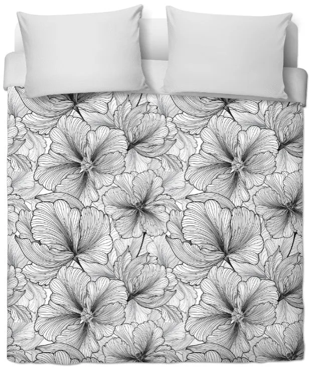 Tissu décoration ameublement au mètre rideau couette voilage imprimé motif fleurs