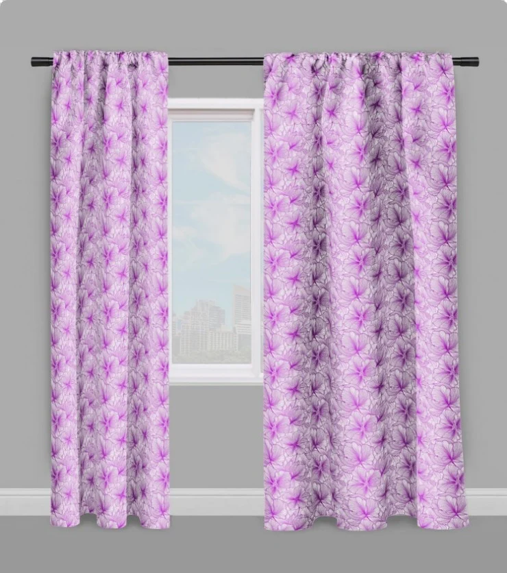 Tissu imprimé fleuri au mètre rideau couette motif fleurs tapisserie floral voilage