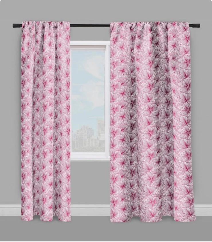 Tissu ameublement fleurs mètre rideau couette Flower curtain fabric meter upholstery