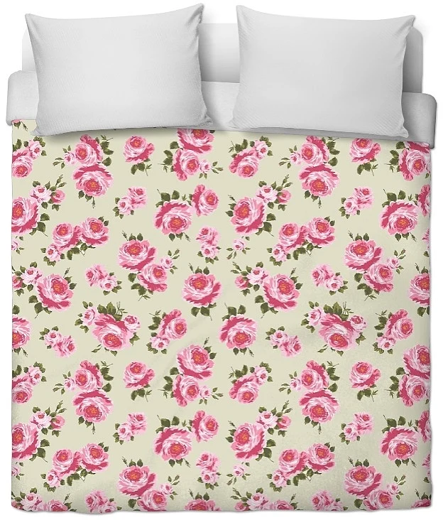 Motif imprimé fleurs de Roses tissu au mètre rideau couette gardin og møbelstof Rose