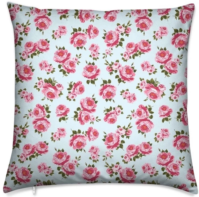 Tissu tapisserie mètre ameublement bleu motif fleurs Roses gardin og møbelstof Rose