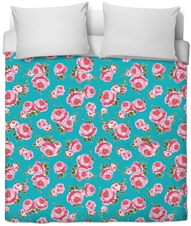 Motif fleur Roses Ignifugé, occultant Tessuto motivi floreali a metro mettraggio tenda