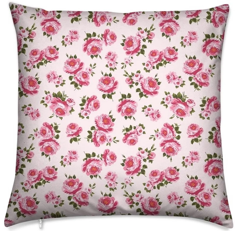 Tissu ameublement motif fleurs Roses mètre rideau voilage blomster gardin møbelstof