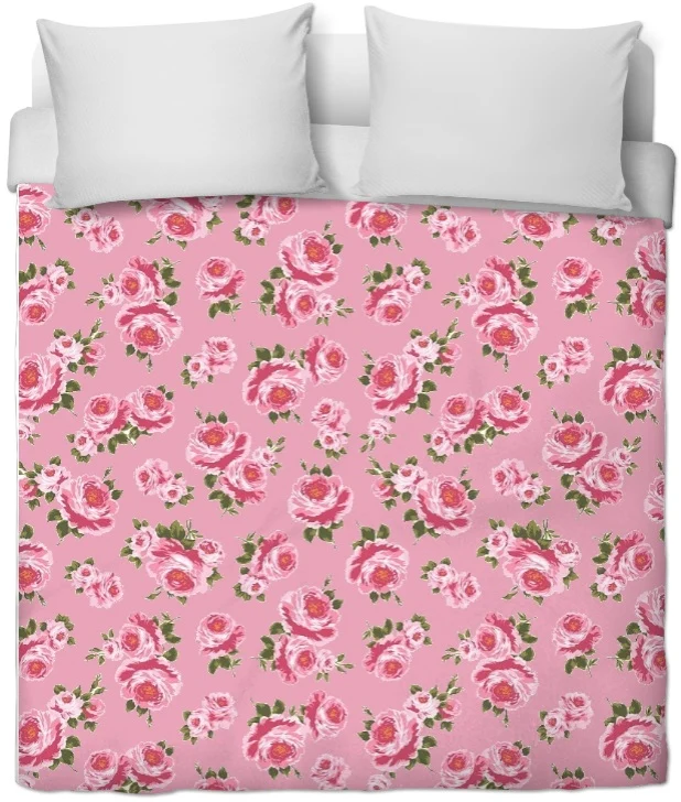 Tapisserie ameublement tissu fleuri mètre rideau couette fleurs Gardin og møbelstof Rose
