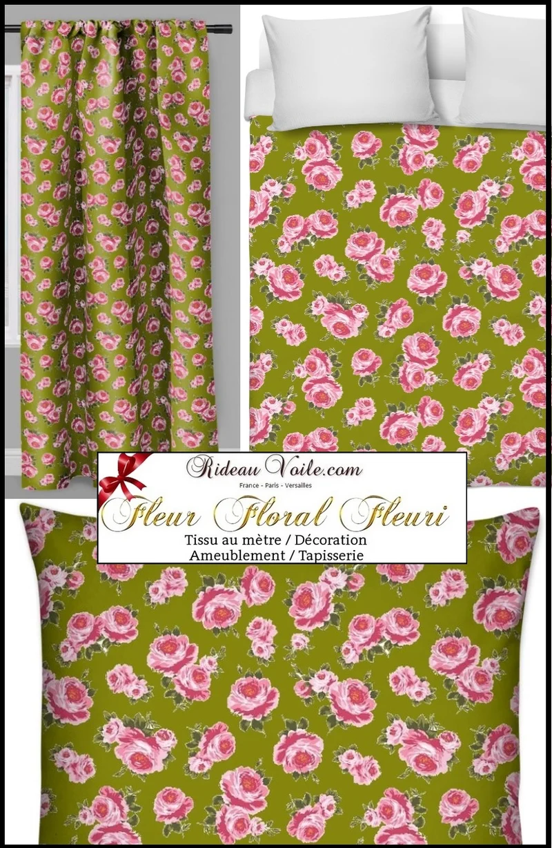 Liberty Gardin og møbelstof Rose décoration tissu au mètre rideau couette tapisserie