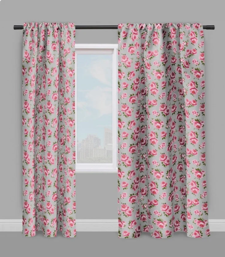 Tapisserie fauteuil imprimé fleurs de Roses décoration tissu ameublement mètre rideau
