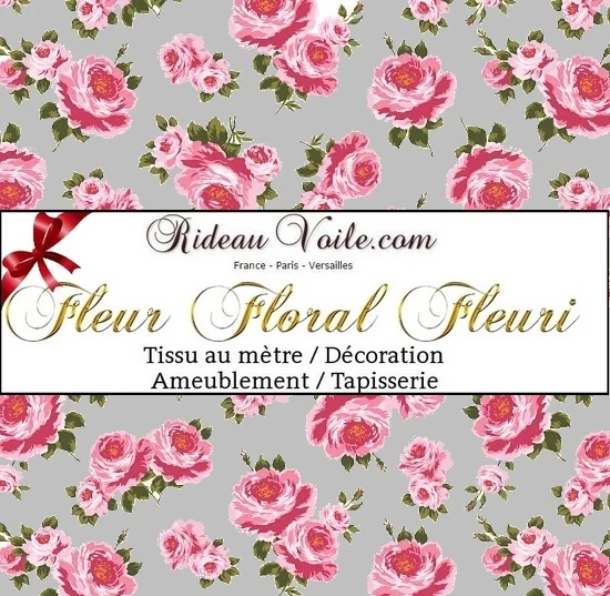 Tapisserie fauteuil imprimé fleurs de Roses décoration tissu ameublement mètre rideau
