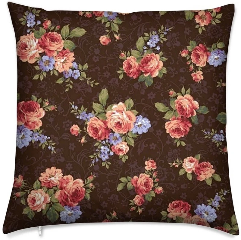 Boutique rideau couette imprimé motif fleur Roses Skumhuset Mønstret stof gardin