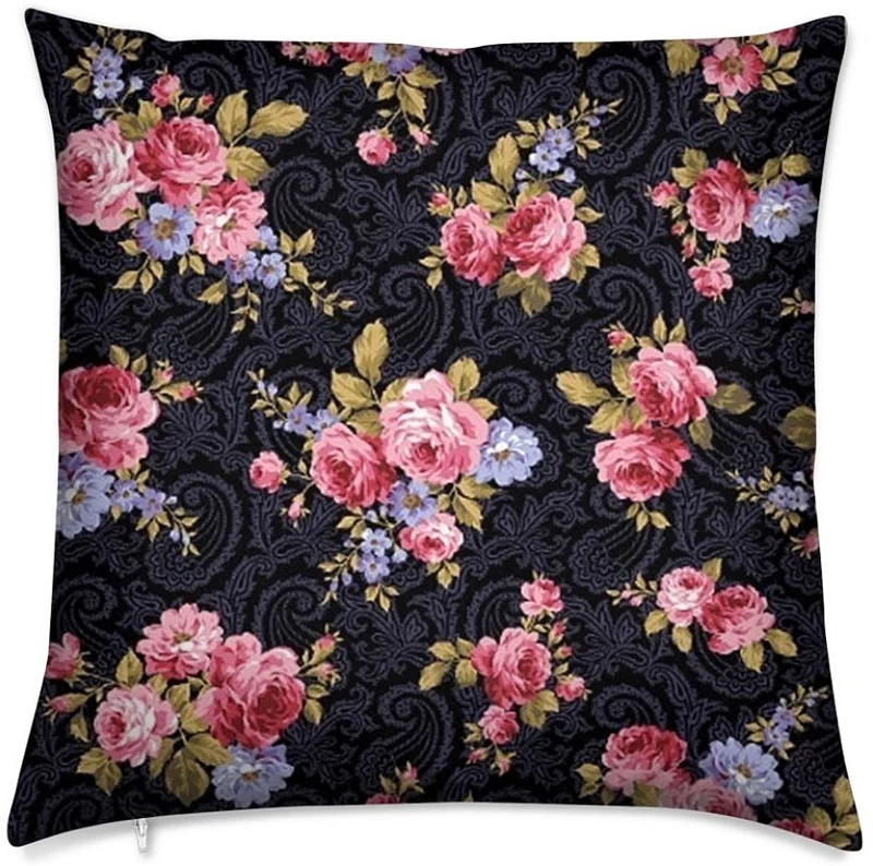 Tissu au mètre rideau couette motif fleur Flower curtain fabric meter upholstery Roses