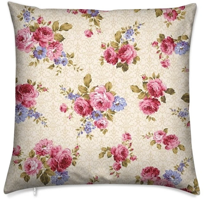 Tissu ameublement tapisserie motif fleurs Roses Flower curtain fabric meter upholstery