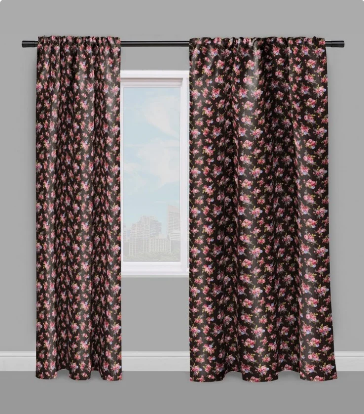 Style Baroque tissu floral motif mètre rideau Roses Flower curtain fabric meter upholstery