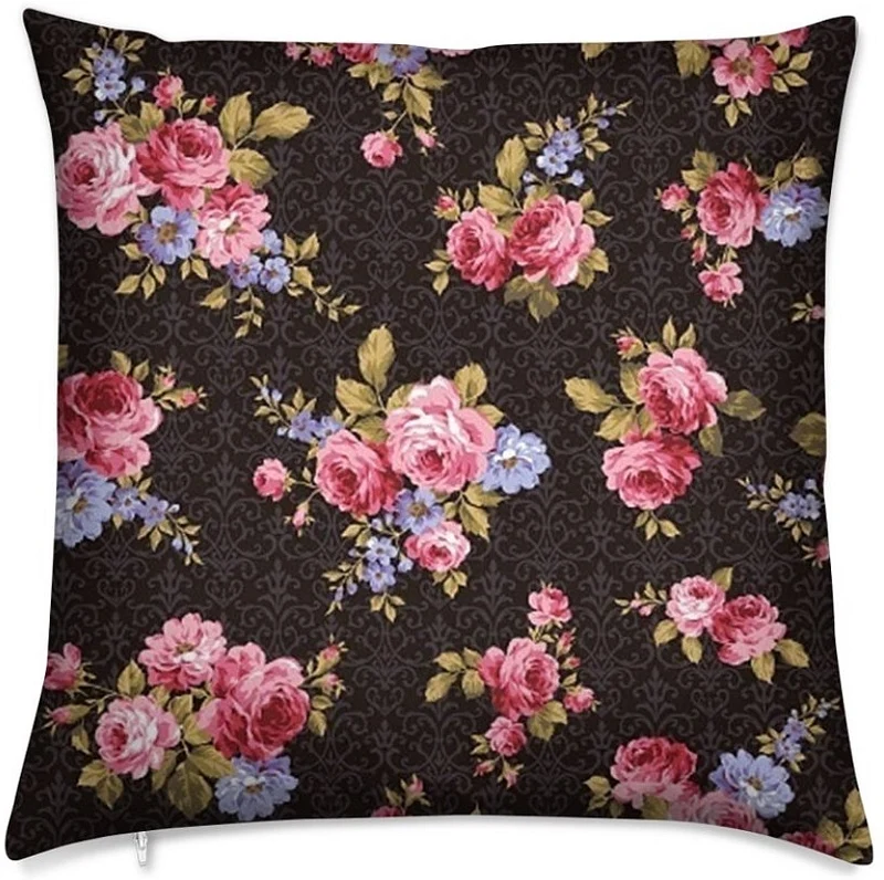 Style Baroque tissu floral motif mètre rideau Roses Flower curtain fabric meter upholstery