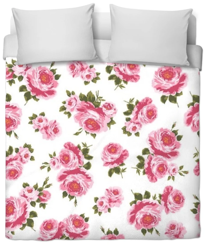 Rideau couette fleur de Roses coussin accessoires tissu ameublement au mètre