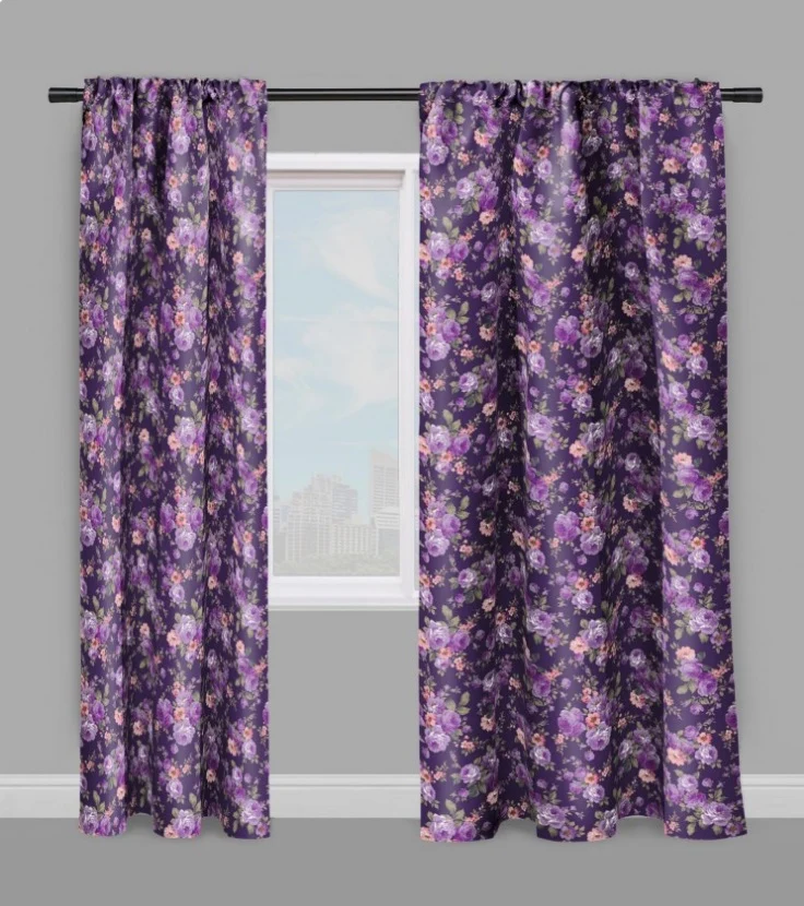 Tapisserie florale tissu motif fleurs anglais mètre rideau couette Blumenmöbelstoff