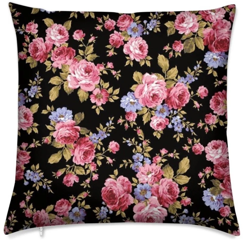 Tissu ameublement fleuri motif mètre rideau couette fleur Roses Flower curtain fabric
