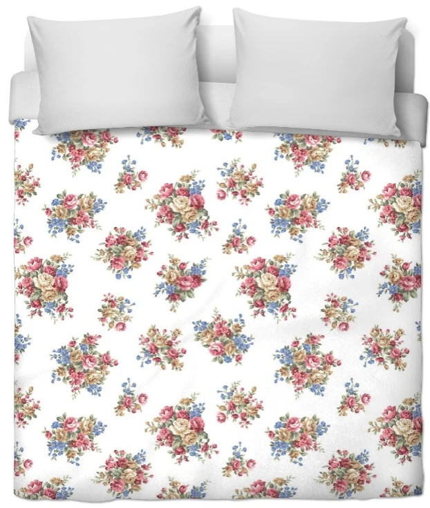 Rideaux fleuris couette tissu ameublement motif fleurs Shabby flowers meter curtain