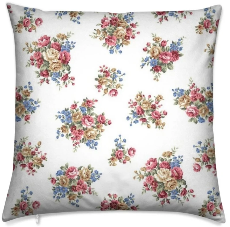 Rideaux fleuris couette tissu ameublement motif fleurs Shabby flowers meter curtain