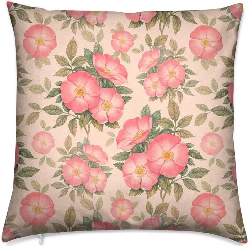 Rideau tissu floral composition imprimé fleurs botaniques couette au mètre boutique Paris