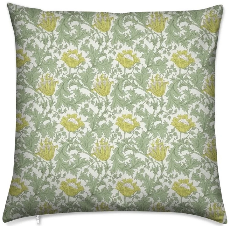 Tissu imprimé ameublement mètre vert Fleurs feuilles Flower furnishing modern fabrics