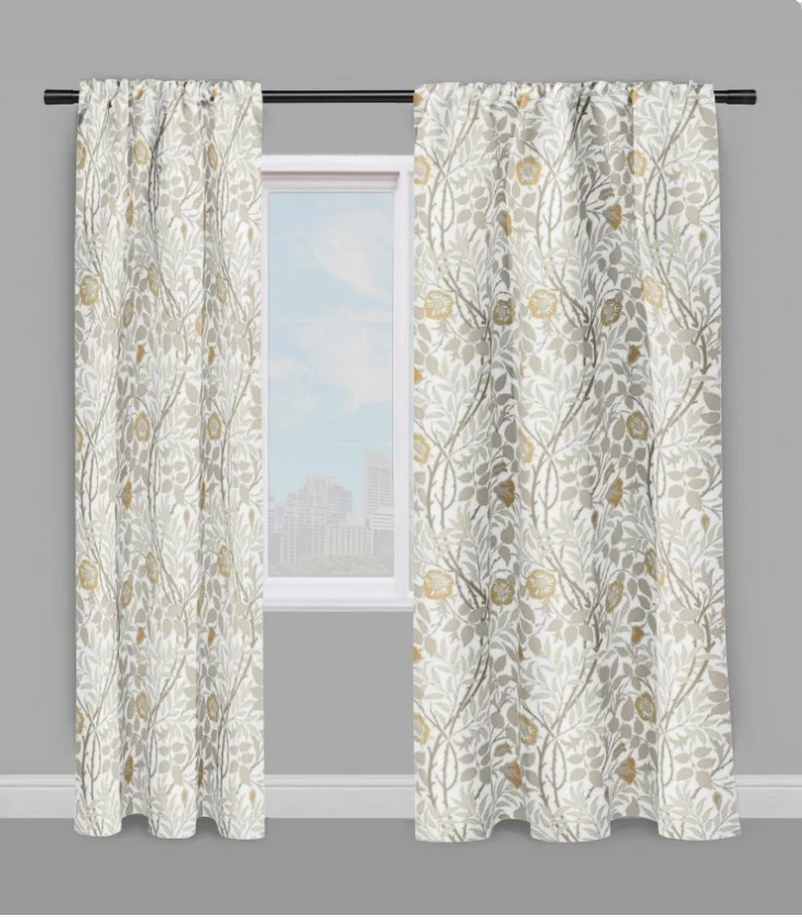 Boutique rideau imprimé fleurs tissu ameublement mètre tapisserie fauteuil floral